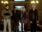 The Doctor, Rose, Mickey and Captain Jack